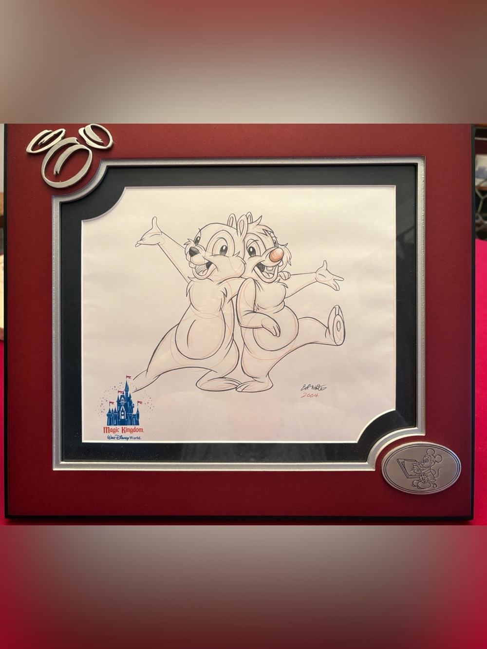 Disney Chip n Dale Framed Collectible 🐹🫶